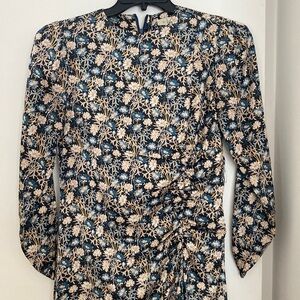 Floral Print Long Sleeve Dress